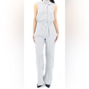 BURBERRY Monogram Print Silk Set